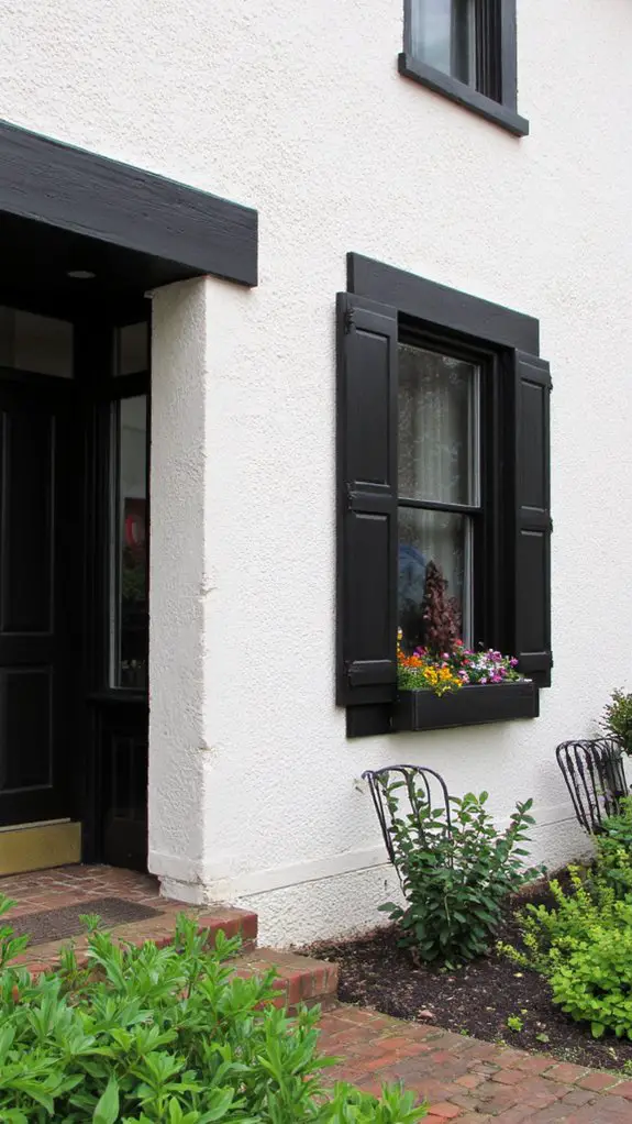 striking black off white contrast