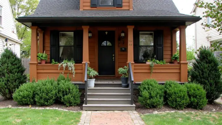 striking brown house accents