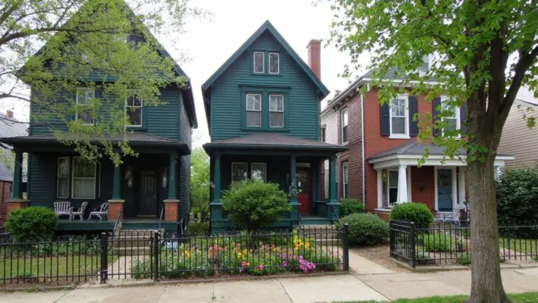 striking dark teal exteriors