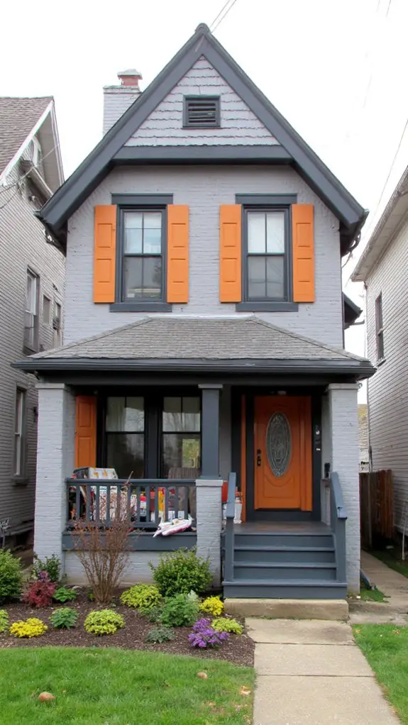 striking exterior color palette