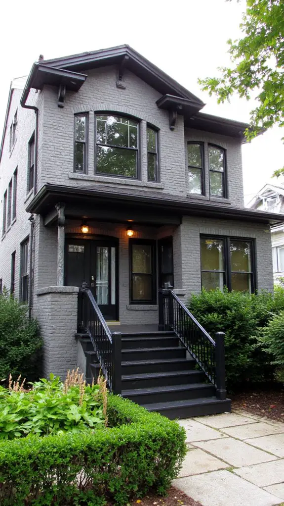 striking gray and black