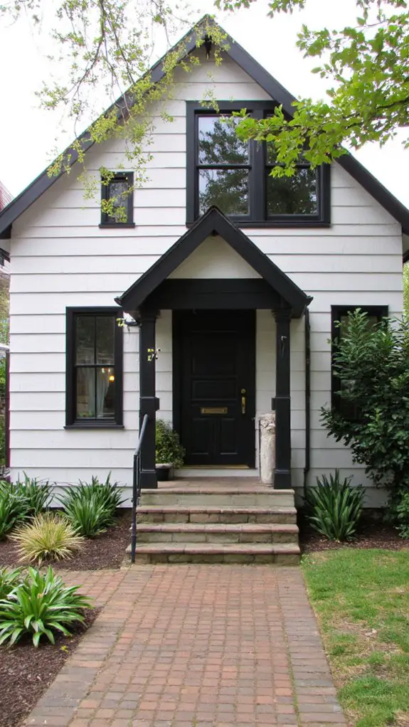 striking gray and black