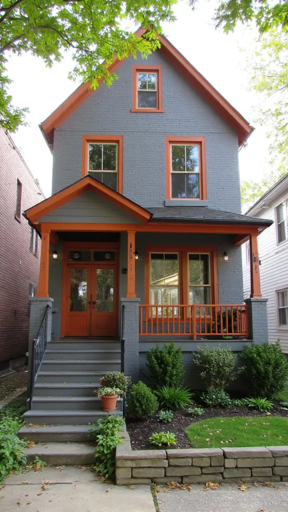 striking gray orange combination recommended