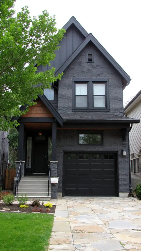 striking modern garage aesthetic