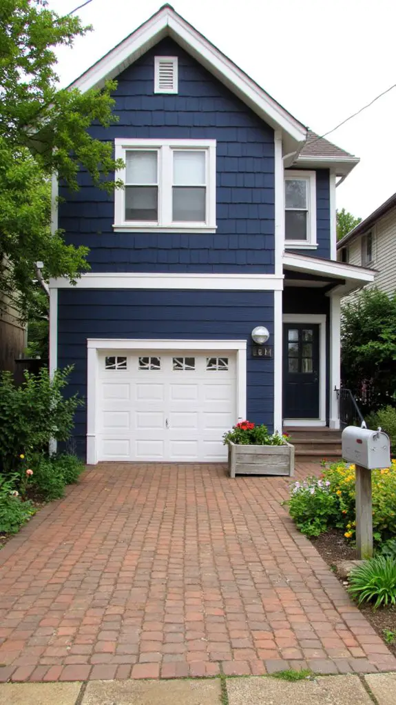 striking navy blue elegance