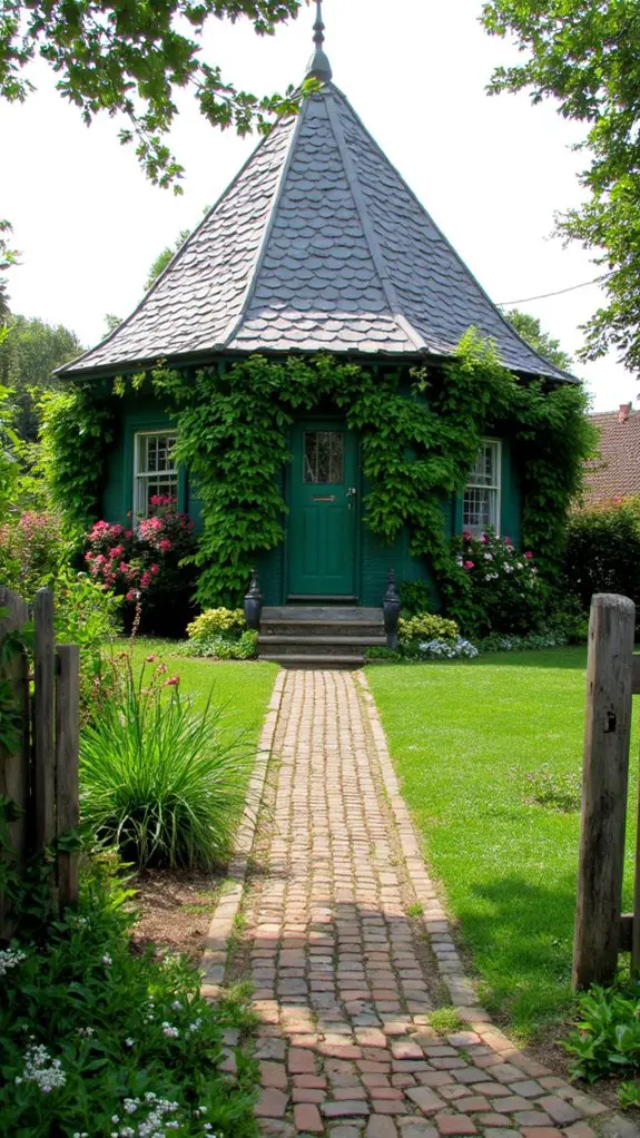 stunning green house elegance