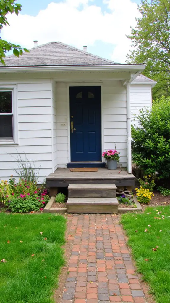 stylish front door enhancement