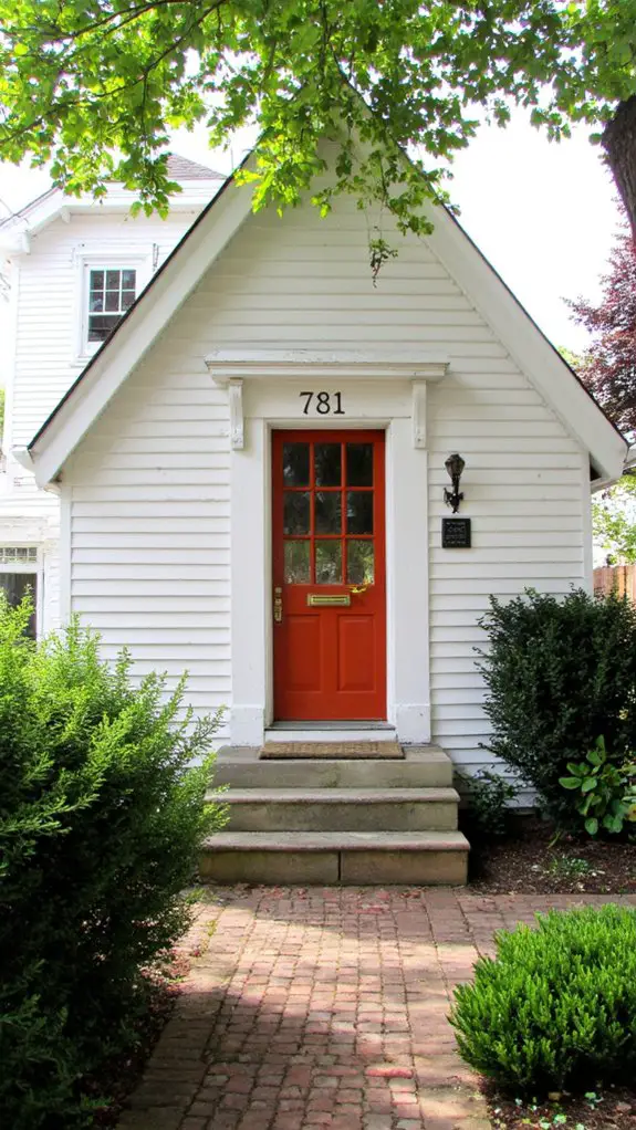 stylish house number installation