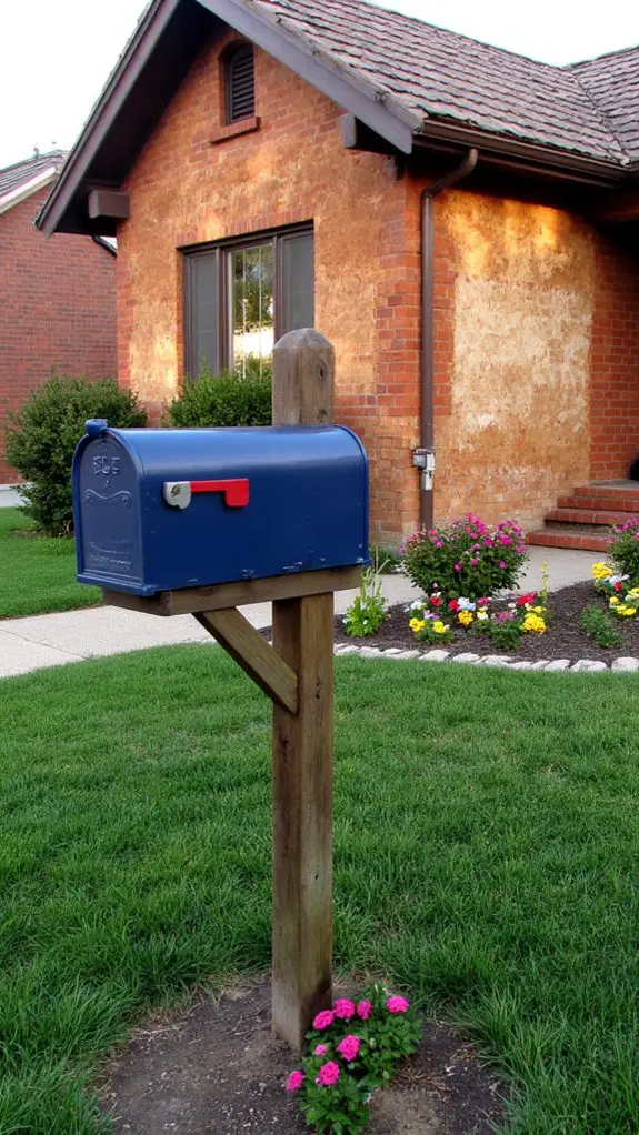 stylish mailbox enhances curb appeal