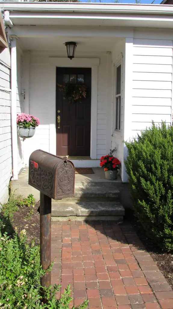 stylish mailbox enhances home appeal