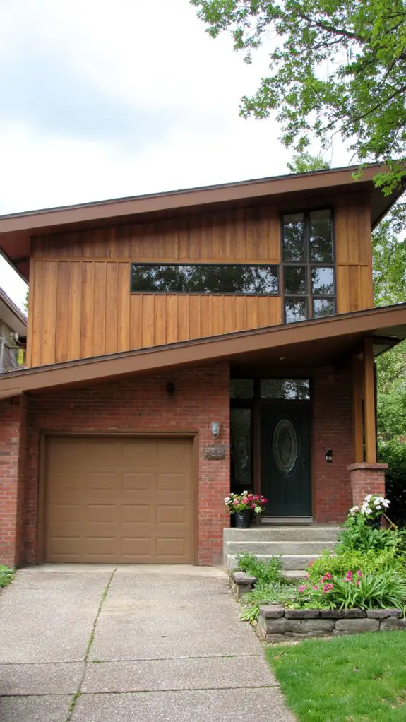 stylish mid century garage