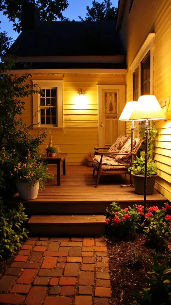 stylish outdoor floor lamps