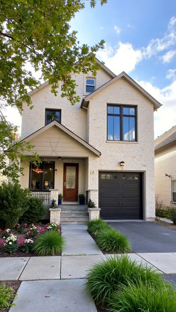 stylish split level garage design