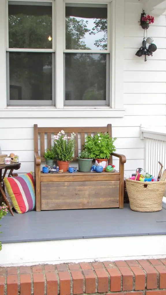 stylish storage for porches
