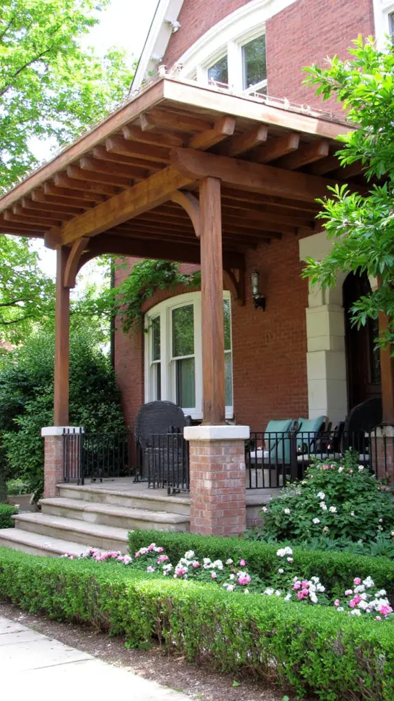 stylish wooden pergola charm