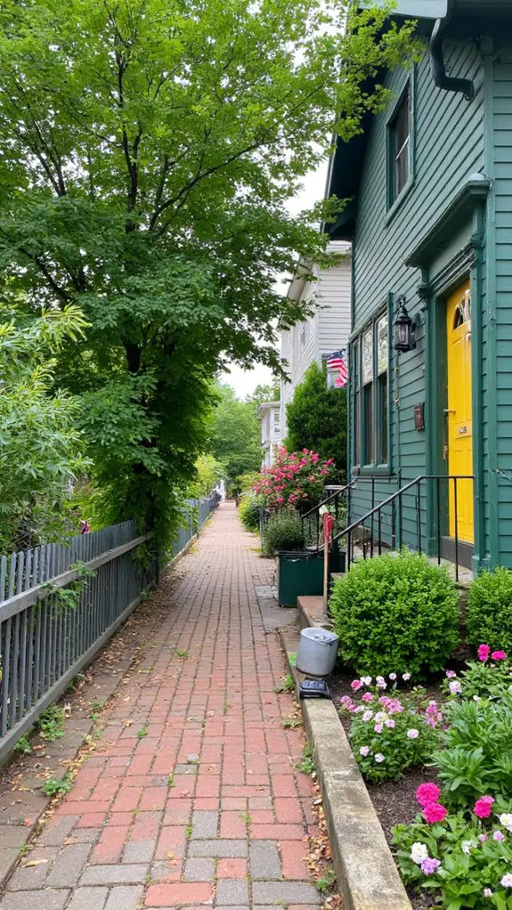 suburban tranquility and warmth