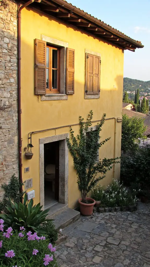 sun kissed rustic tuscan villa