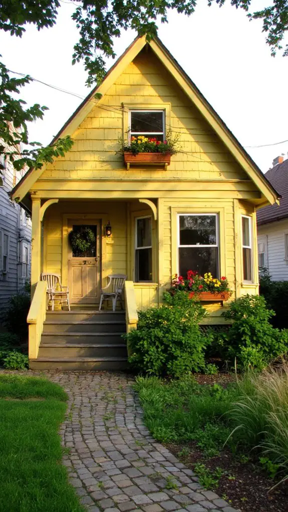 sunny chartreuse architectural charm
