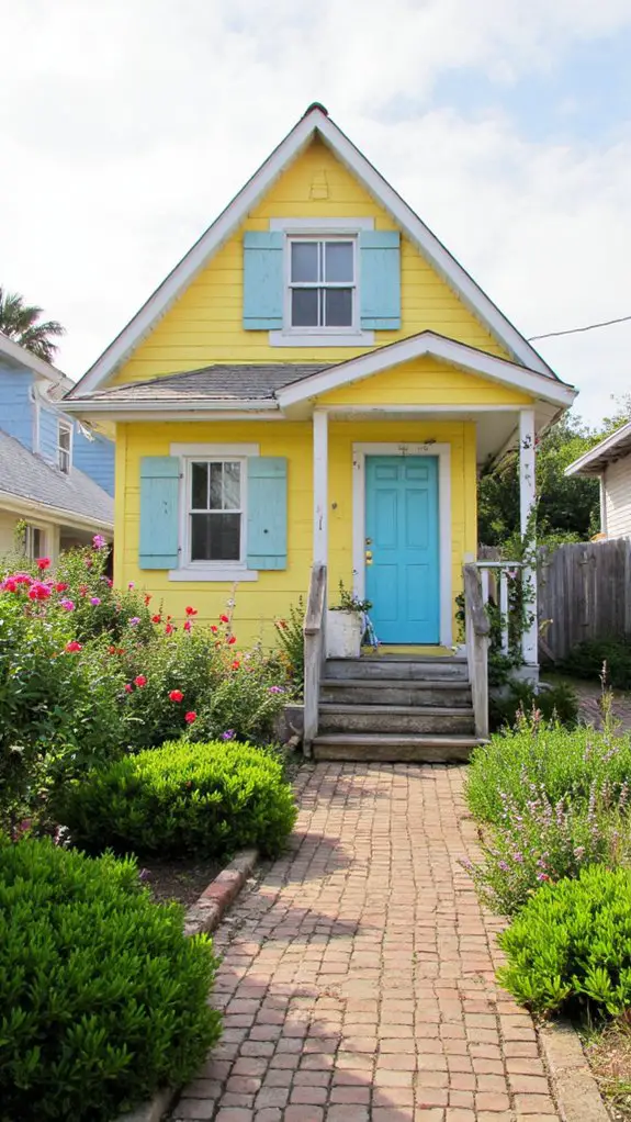 sunny cheerful coastal retreat