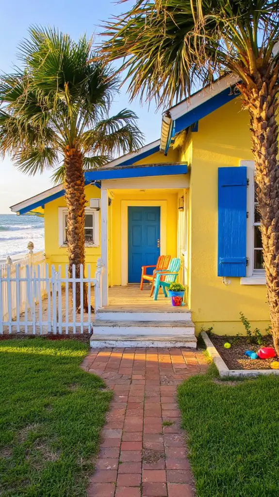 sunny coastal relaxation retreat