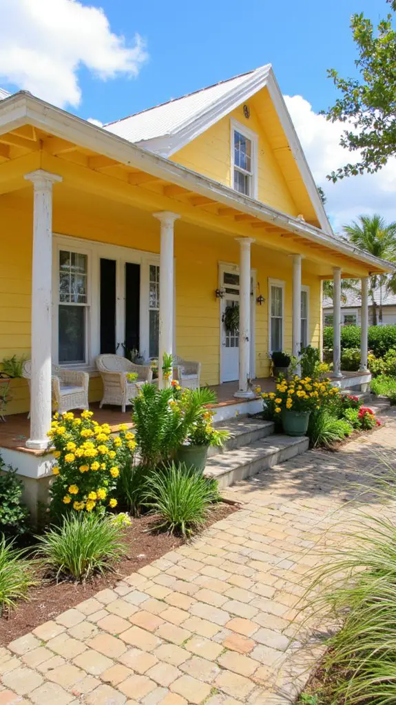 sunny coastal retreat porch
