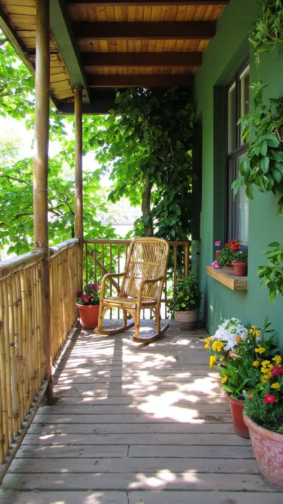 sustainable bamboo porch elegance