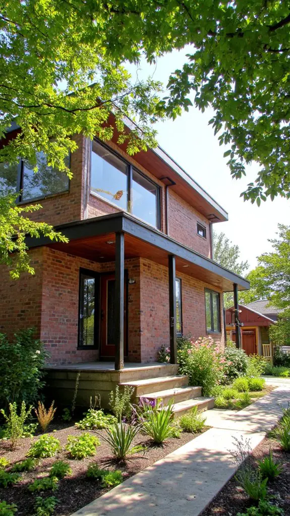 sustainable brown brick designs