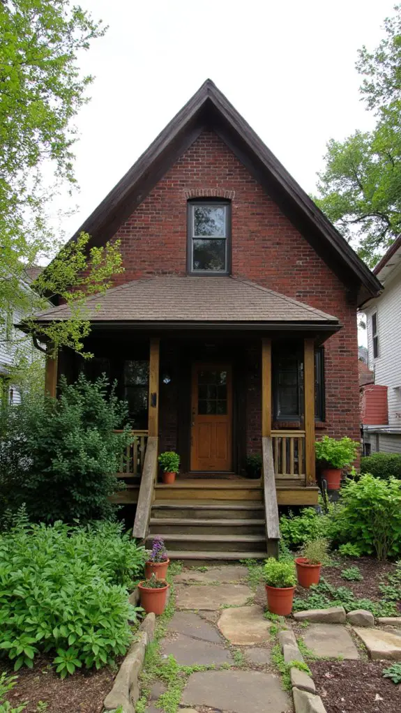 sustainable dark brown bricks