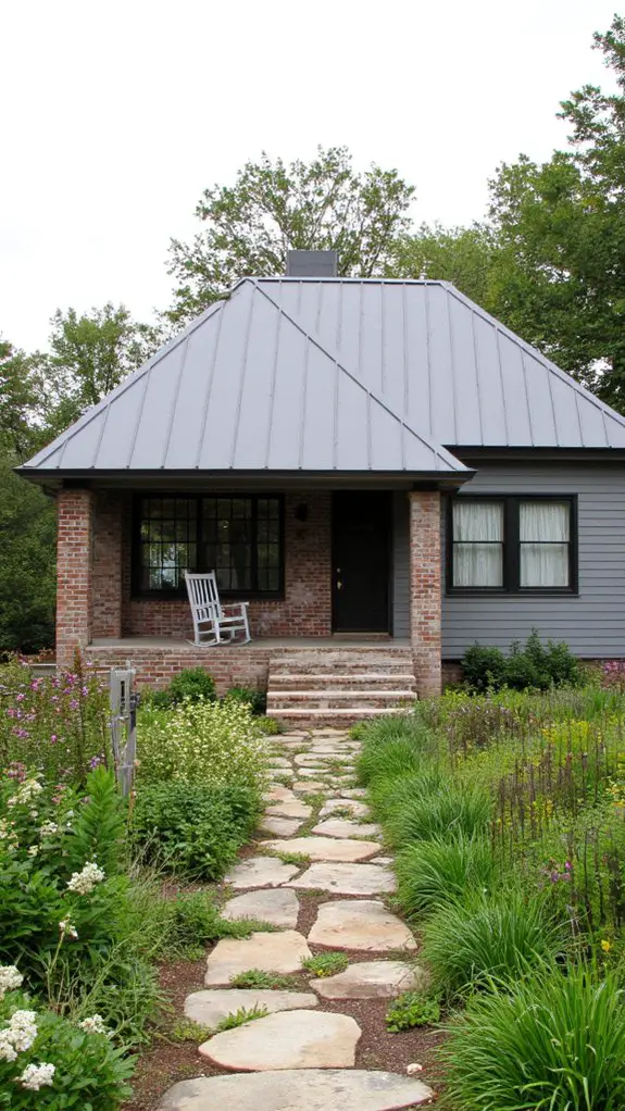 sustainable gray farmhouse design