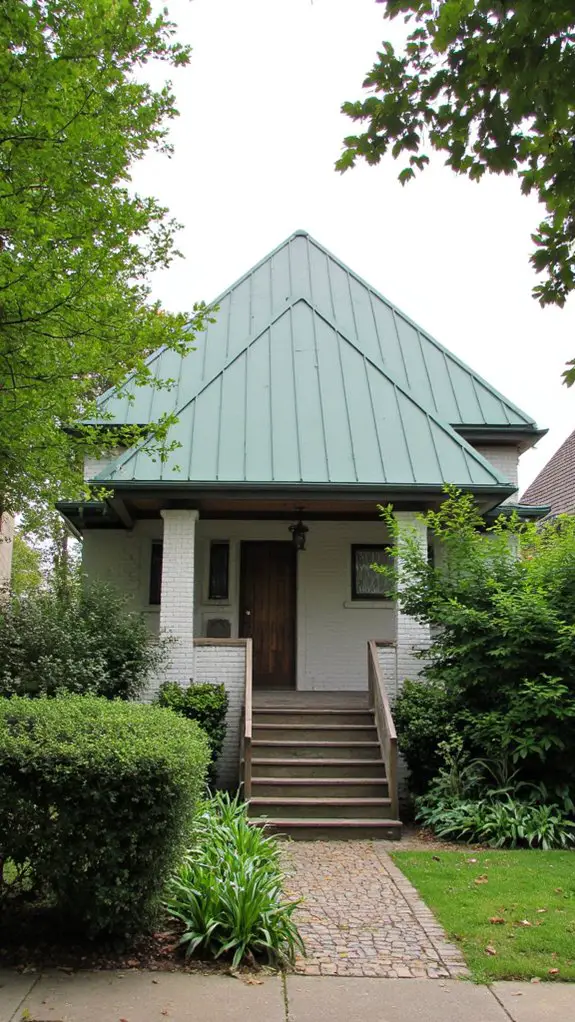 sustainable green metal roofing