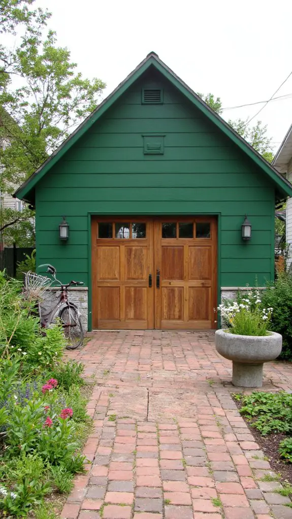 sustainable reclaimed garage doors
