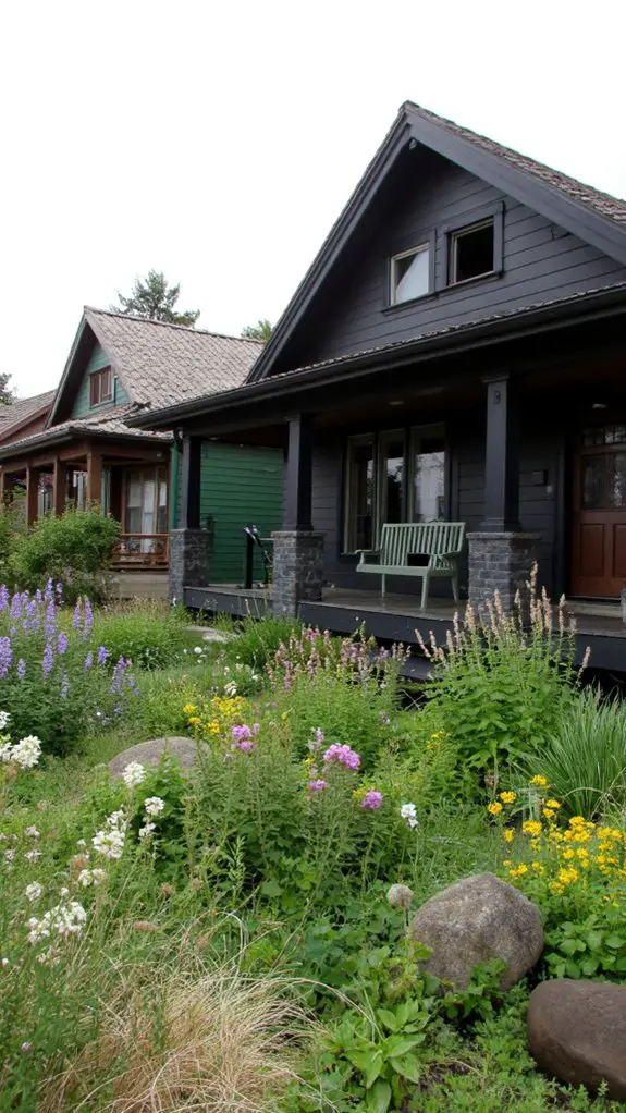 sustainable stylish dark homes