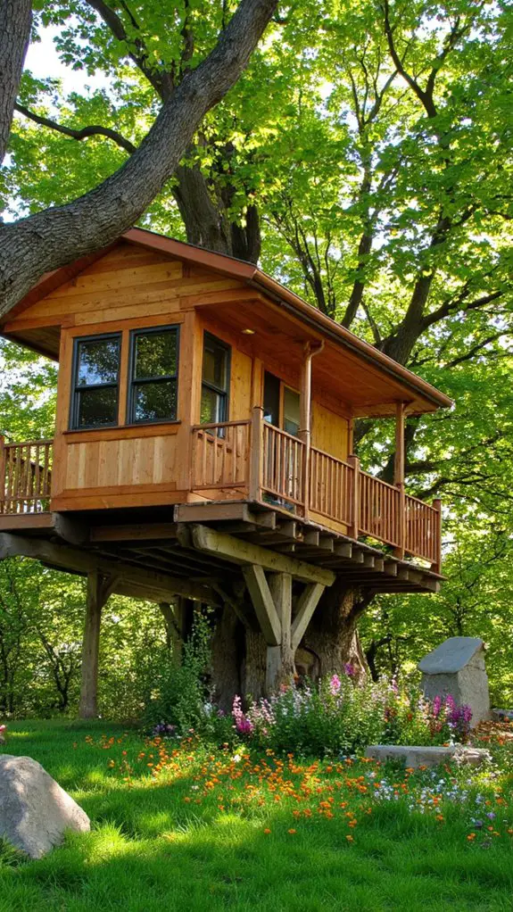 sustainable treehouse with elegance
