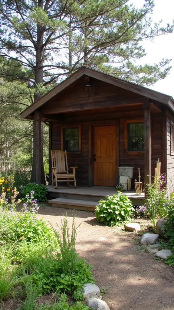 sustainable wood finishes cabin
