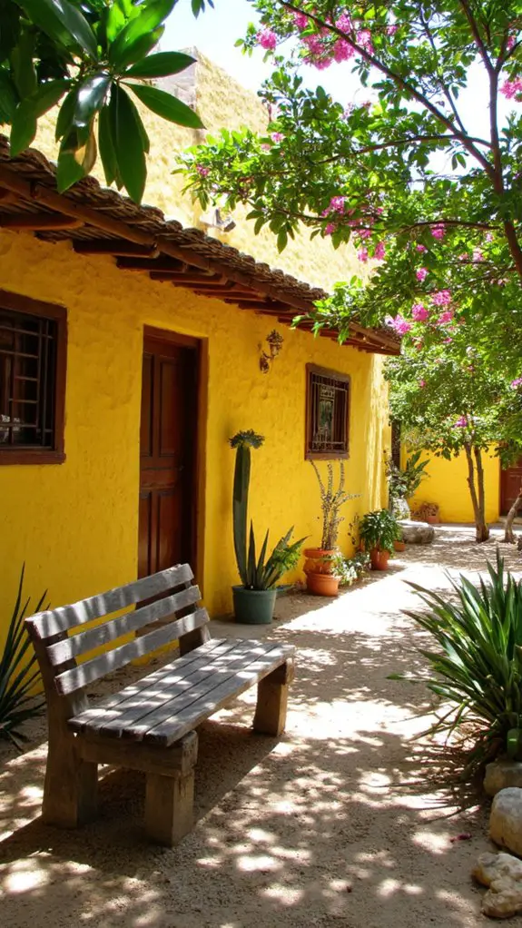 sustainable yellow houses tulum