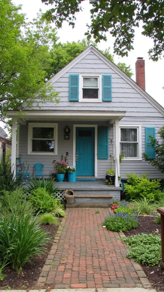 teal accents for tranquility