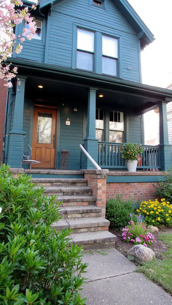 teal and slate grey elegance