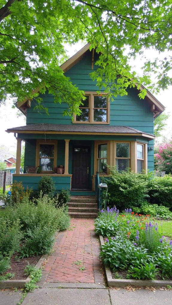 teal and taupe harmony