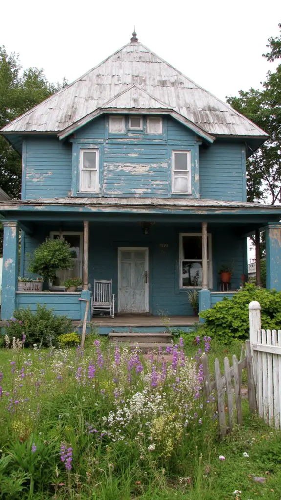 teal blue rustic charm