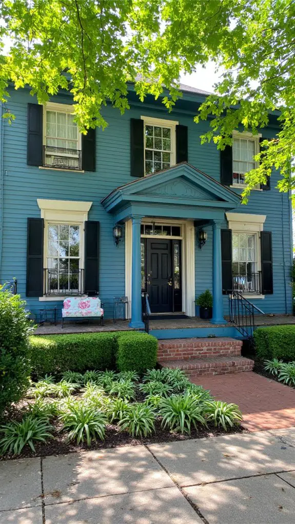 teal blue with black elegance