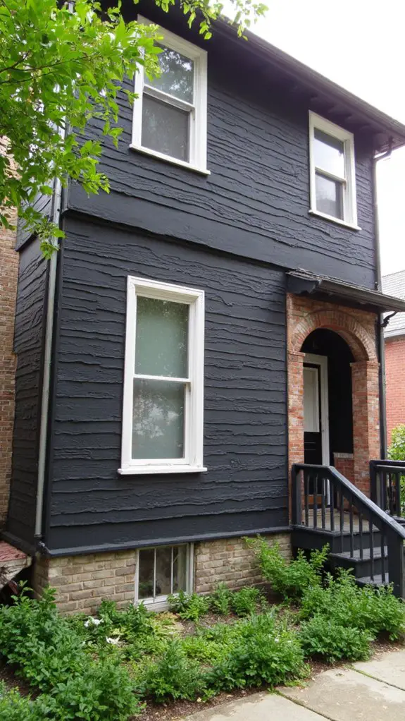 textured gray exterior finishes