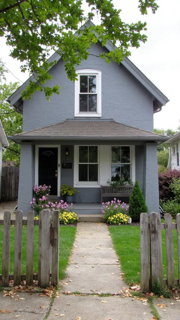 textured gray stucco elegance