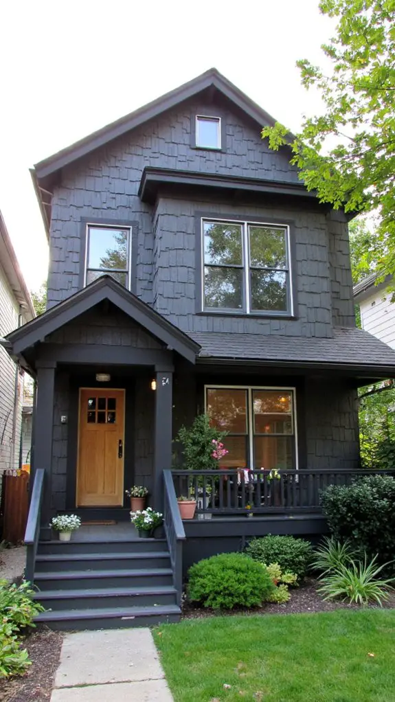 textured gray with black