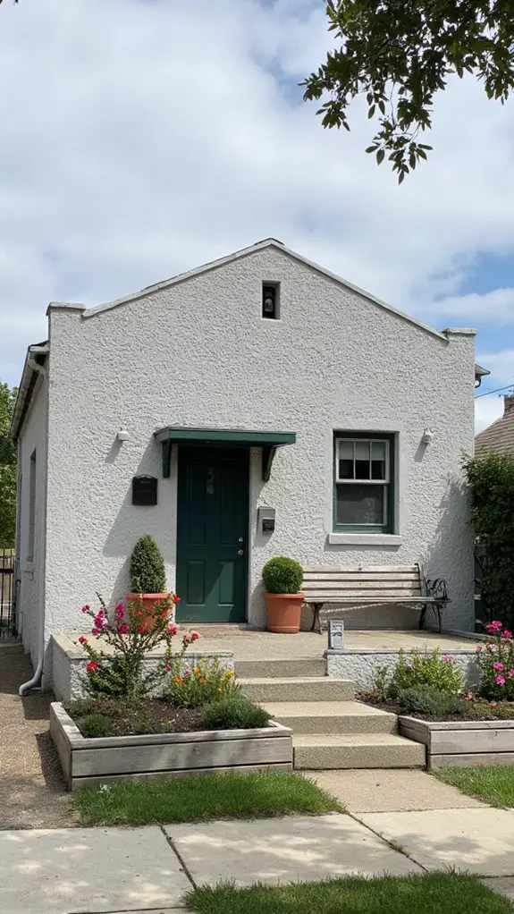 textured light gray stucco