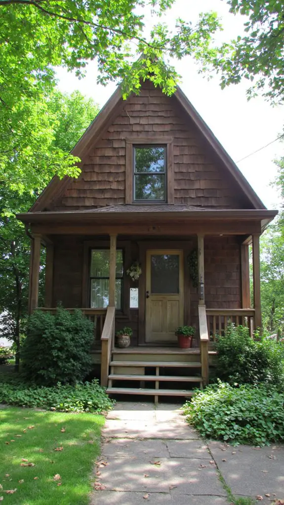 textured mocha brown siding