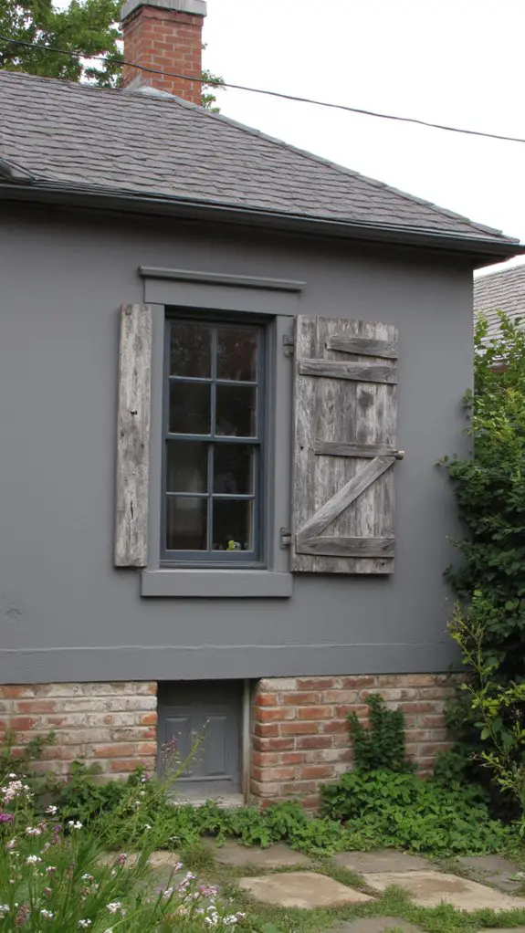 textured shutters enhance curb appeal