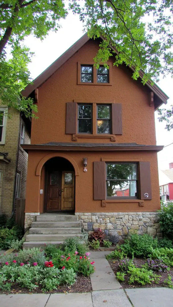 textured trim enhances curb appeal