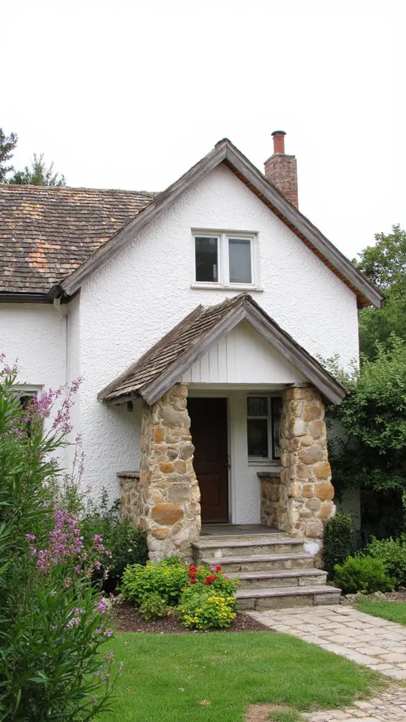 textured white and brown