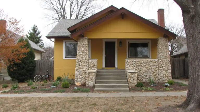 textured yellow house exteriors