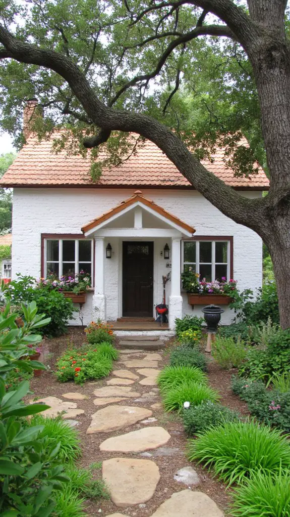 thoughtful landscaping enhances facades